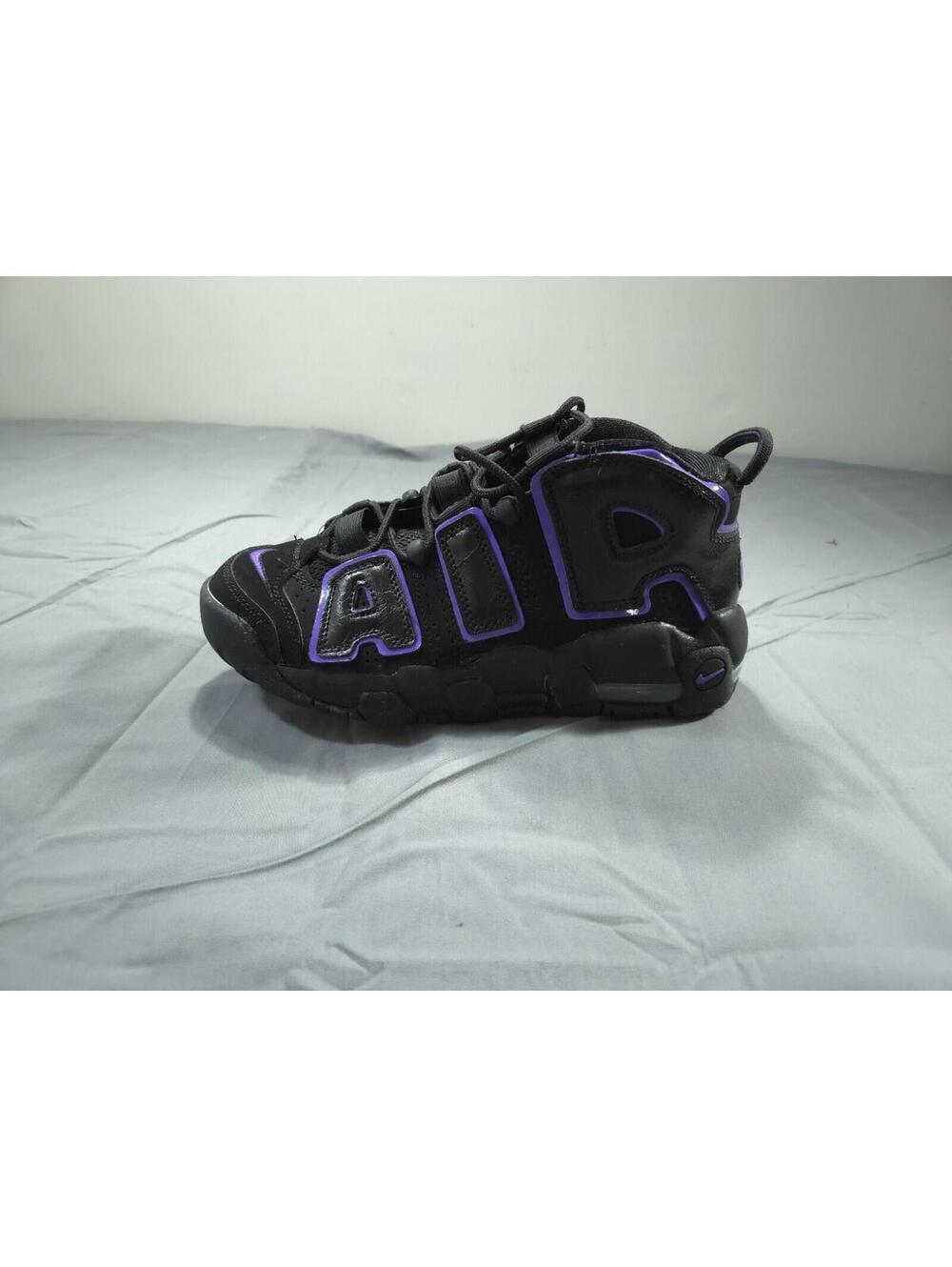 Nike Shoes Boys Six Youth Black Sneakers Air More Tempo Action Grape